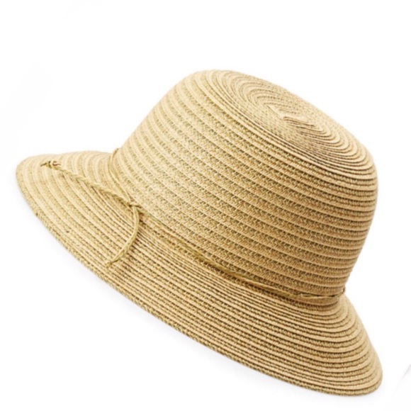 Sonoma Packable Natural Straw Cloche Hat - Picture 2 of 13